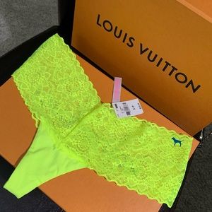 NWT V Sexy PINK Small Yellow Thong🥵
